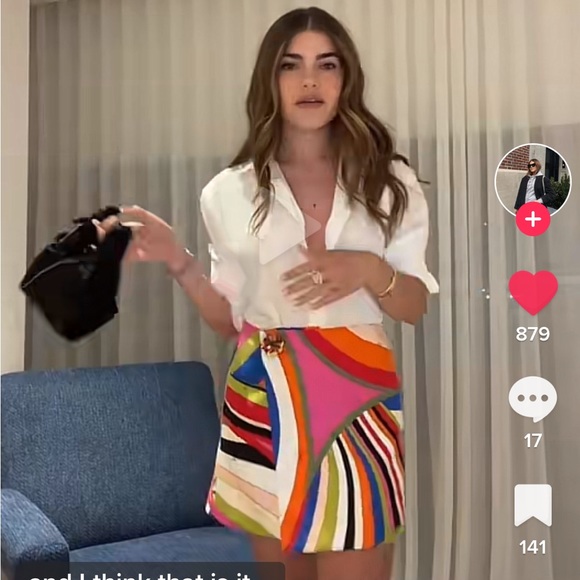 ISO Emilio pucci silk wrap skirt size 34 - Picture 2 of 2